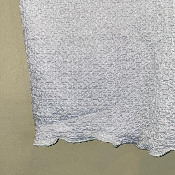 TopShop Textured Mint Green Top in Small - Picture 3 of 6